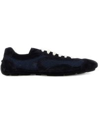 Prada - Montecarlo Re-Edition 2005 Suede And Mesh Sneakers - Lyst