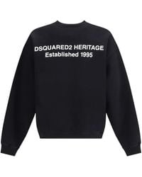 DSquared² - Logo-Print Crew-Neck Sweatshirt - Lyst