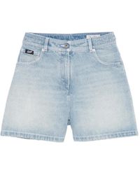 Pence - Short En Jean Luna À Effet Délavé - Lyst