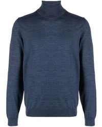 BOSS - Roll-Neck Virgin Wool Jumper - Lyst