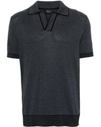 Brioni - Contrasting-Trim Polo Shirt - Lyst