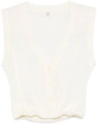 R13 - V-Neck Cropped Vest - Lyst