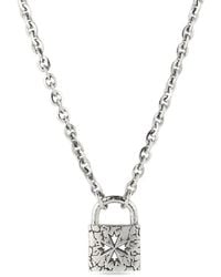 Emanuele Bicocchi - Large Logo Lock Necklace - Lyst