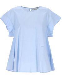 EMMA & GAIA - Blouse Boutonnée À Manches Courtes - Lyst