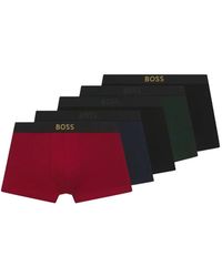 BOSS - Five-Pack Of Logo Trunks - Lyst