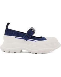 McQueen - Thread Slick Buckle-Strap Mules - Lyst