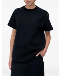 N°21 - T-Shirt Met Contrasterend Stiksel En Logopatch - Lyst