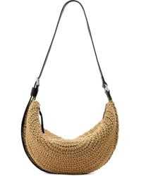 AllSaints - Borsa A Spalla Con Lavorazione All'Uncinetto - Lyst