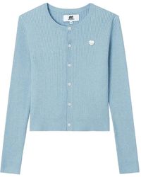 Chocoolate - Ribbed-Knit Heart-Patch Cardigan Set - Lyst