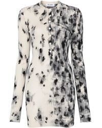 The Attico - Vestido corto con motivo abstracto - Lyst