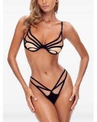 GOD SAVES QUEENS - Slip Lanna À Découpes Et Brides - Lyst