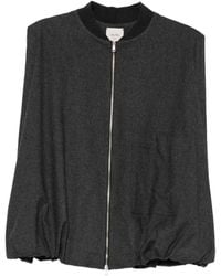 Alysi - Zip-Up Bubble-Hem Gilet - Lyst