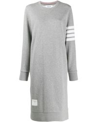 Thom Browne - 4-bar Loopback Sweatshirt Dress - Lyst
