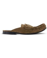 Marni - Mules À Bout Carré Et Point De Surjet - Lyst