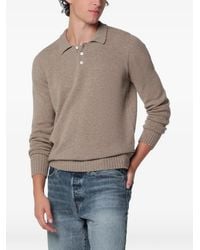 Drumohr - Long-Sleeve Knitted Polo Shirt - Lyst