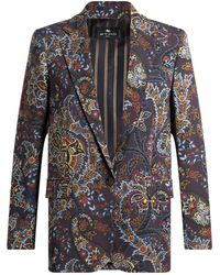 Etro - Jacket With Paisley Print - Lyst