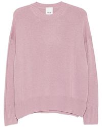 Allude - Ribbed-Knit Crew-Neck Sweater - Lyst