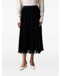 Joop! - Logo-Waistband Pleated Midi Skirt - Lyst