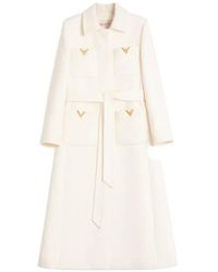 Valentino Garavani - Drill Double-Breasted Coat - Lyst