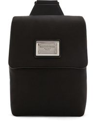 Dolce & Gabbana - Mini Rucksack mit Logo-Schild - Lyst