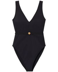 Tory Burch - Belted Swimsuit - Lyst