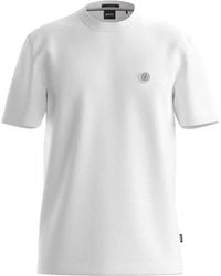 BOSS - Mercerized-Cotton T-Shirt With Double B Monogram - Lyst