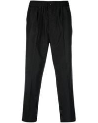Ami Paris - Cropped Tailored Trousers - Lyst