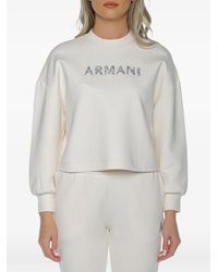 ARMANI EXCHANGE - Sudadera Con Logo De Apliques - Lyst
