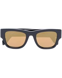Palm Angels - Volcan Square-frame Mirrored Sunglasses - Lyst