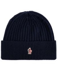 Moncler - Grenoble Logo-Appliqué Beanie - Lyst