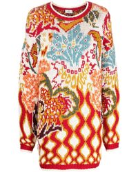 Etro - Abstract-print Long-sleeve Jumper - Lyst