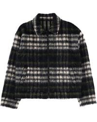 MSGM - Check-Pattern Zip-Up Jacket - Lyst