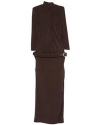 The Attico - Belted Open-Back Maxi Dress - Lyst