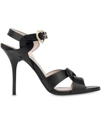 Love Moschino - Sandalen Aus Leder 100Mm - Lyst