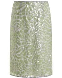 16Arlington - Elice Lace Sequinned Midi Skirt - Lyst