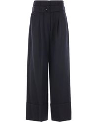Simone Rocha - Weite Hose mit Gürtel - Lyst