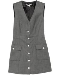 Maje - Embellished-Button Sleeveless Playsuit - Lyst