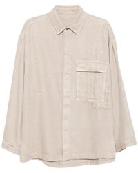 CROQUIS - Distressed Splatter-Print Shirt - Lyst