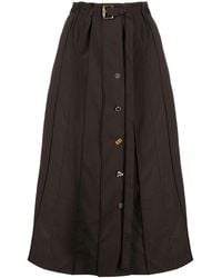 Rejina Pyo - Noor Pleated Wool Midi Skirt - Lyst