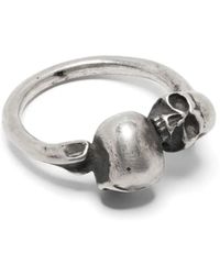 Werkstatt:münchen - Anillo Double Skull - Lyst