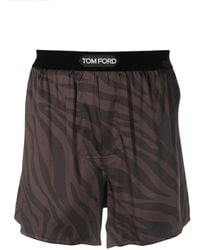 Tom Ford - Boxershorts aus Seide mit Print - Lyst