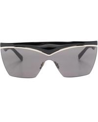 Saint Laurent - Sl 614 Mask Shield-Frame Sunglasses - Lyst