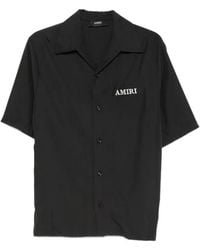 Amiri - Logo-Embroidered Camp-Collar Shirt - Lyst