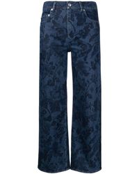 Erdem - Floral-print Straight-leg Jeans - Lyst