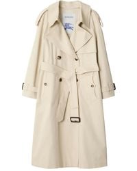 Burberry - Trench Doppiopetto Con Cintura - Lyst