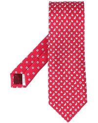 Ferragamo - Charms-Print Silk Tie - Lyst
