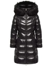 Moncler - Manteau Fulmarusse Bordé De Fourrure Artificielle - Lyst
