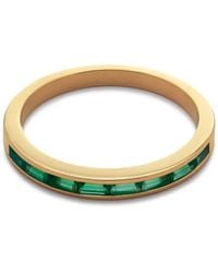 Monica Vinader - Mini Baguette Half Eternity Ring - Lyst