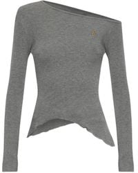 Vivienne Westwood - Orb-Embroidered Long-Sleeve T-Shirt - Lyst