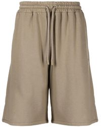 Off-White c/o Virgil Abloh - Stitch Diag Cotton Track Shorts - Lyst